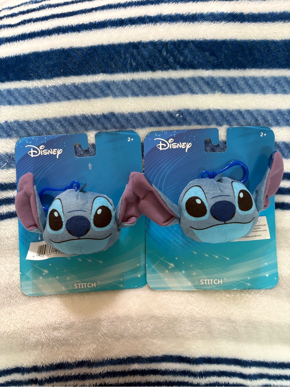 New Lot of 2 Stitch keychains